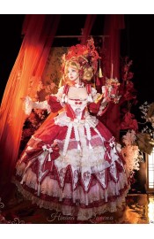 Hinana Queena Scarlet Butterfly Bridal One Piece and Sets(Reservation/2 Colours/Full Payment Without Shipping)